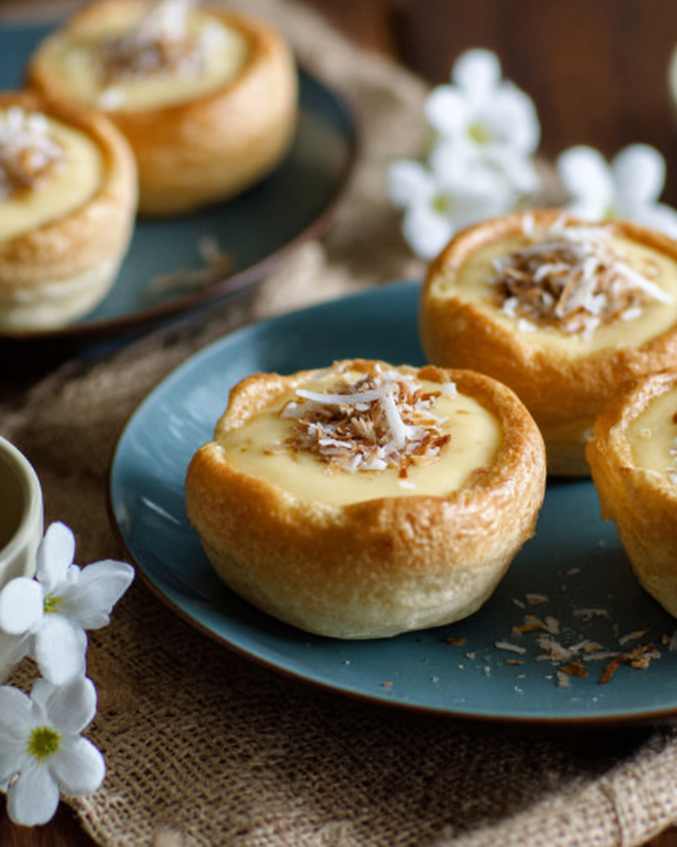 Coconut and Custard Volovanes