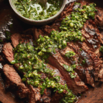 Flank Steak with Chimichurri Sauce