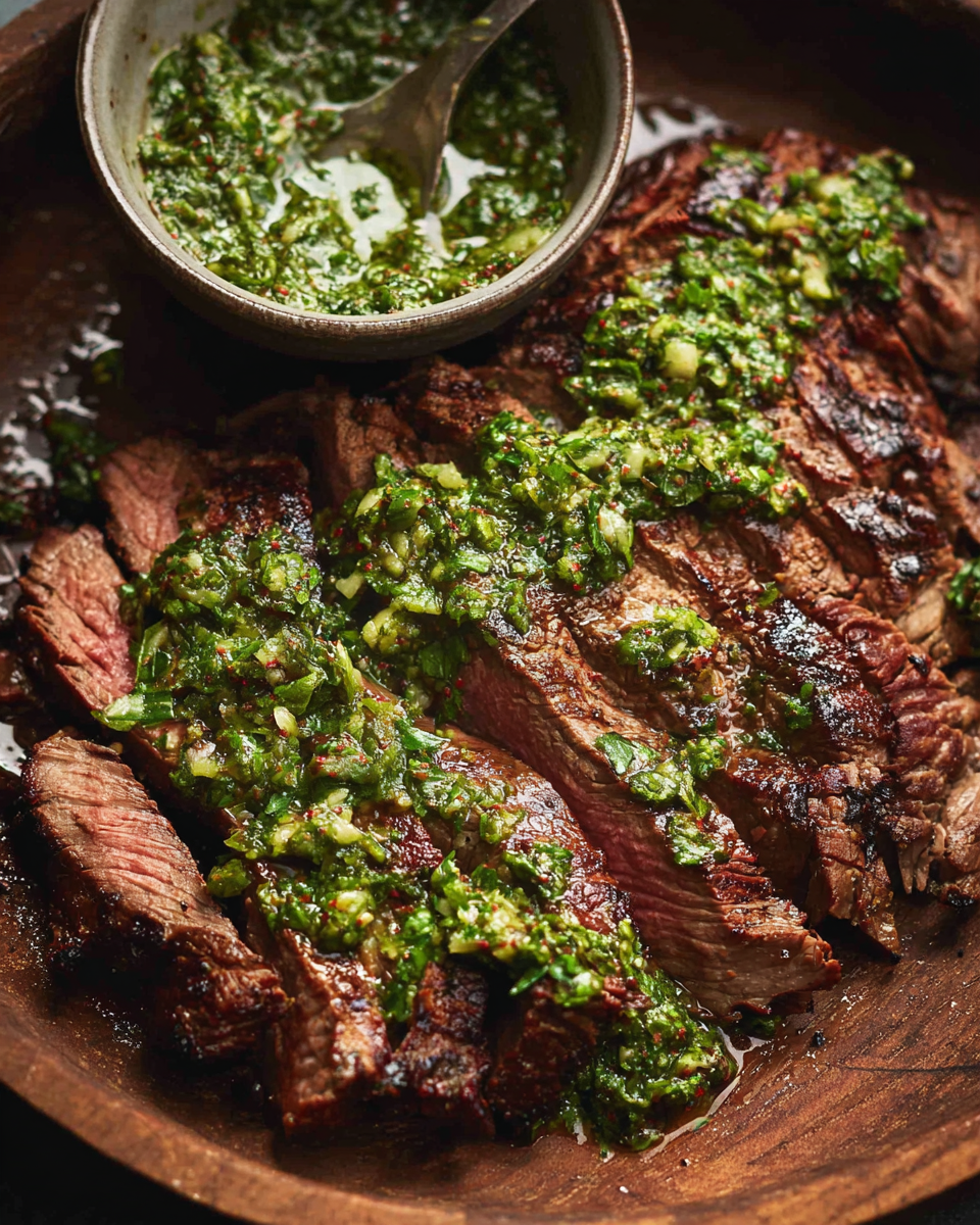 Flank Steak with Chimichurri Sauce