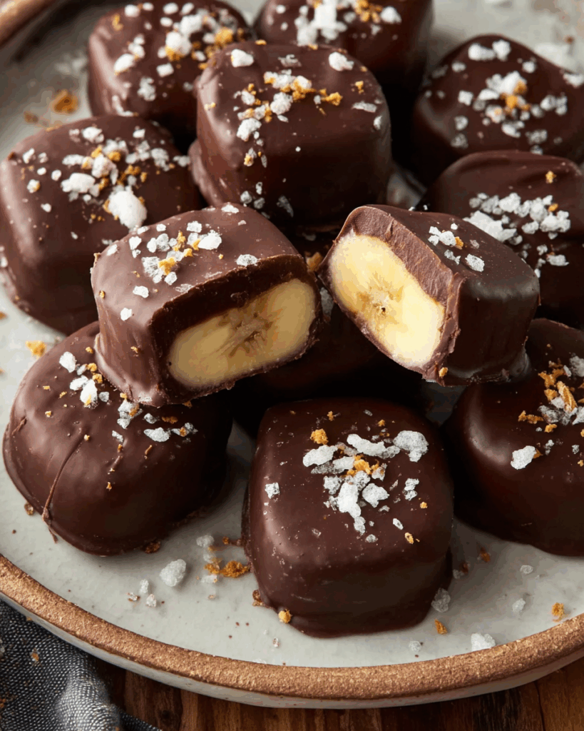 Frozen Chocolate Banana Bites