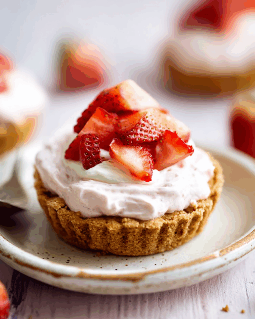 Mini Strawberry Cream Pies