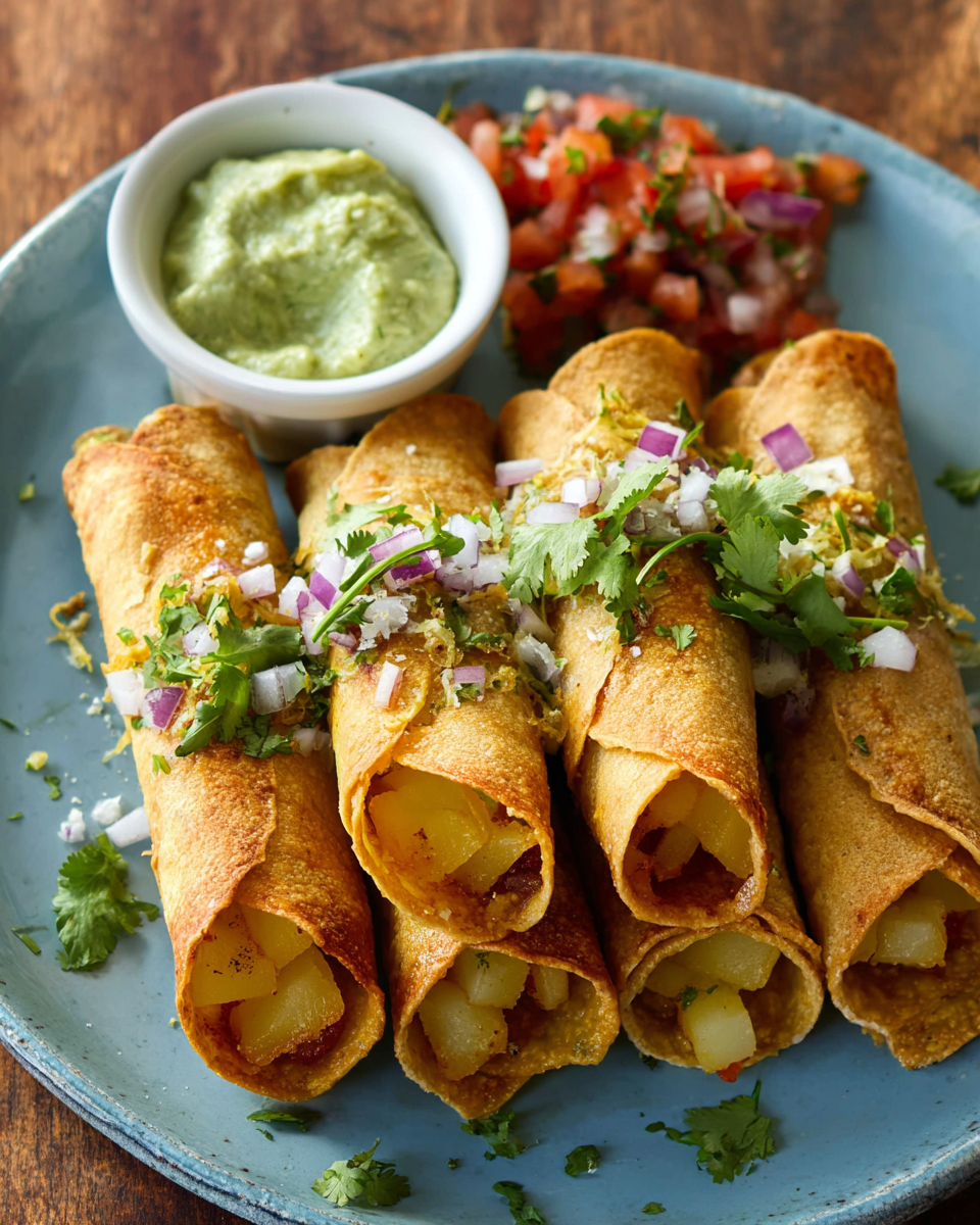 Potato Taquitos (Tacos Dorados de Papa)