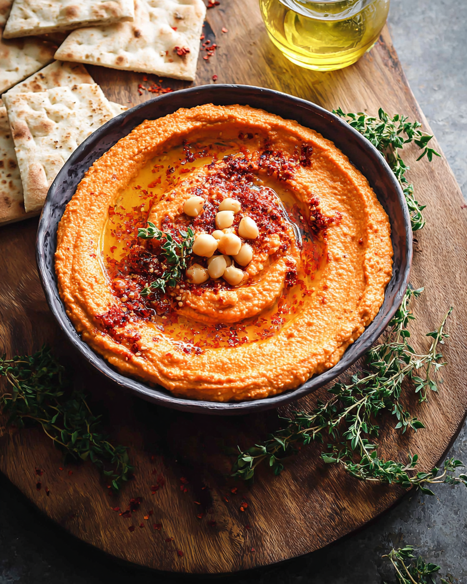Roasted Red Pepper Hummus