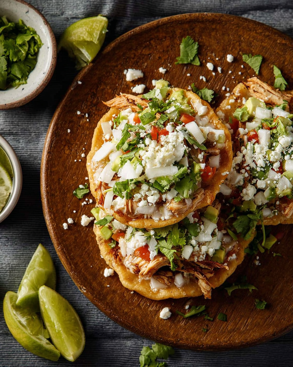 Sopes de Pollo