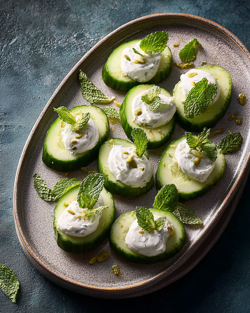 Tzatziki Cucumber Slices