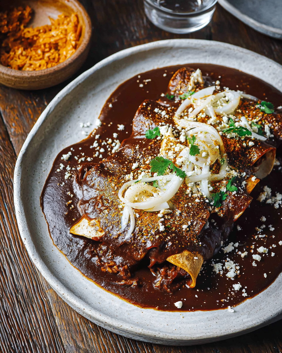 Enchiladas de Mole Poblano