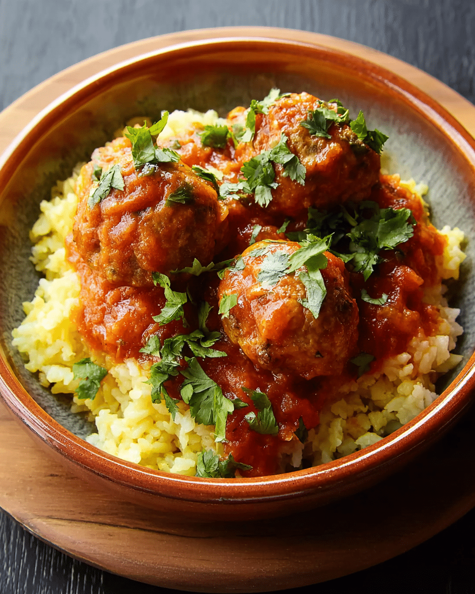 Turkey and Rice Meatballs (Albóndigas)