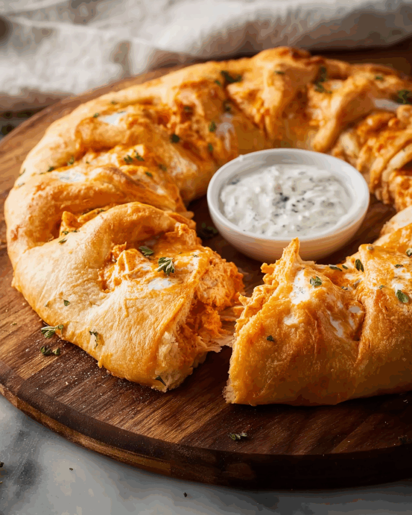 Buffalo Chicken Crescent Ring