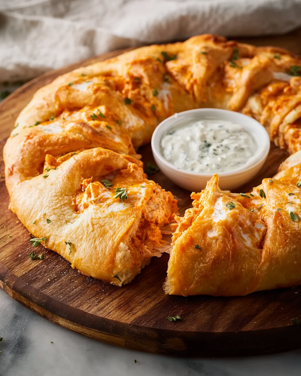 Buffalo Chicken Crescent Ring