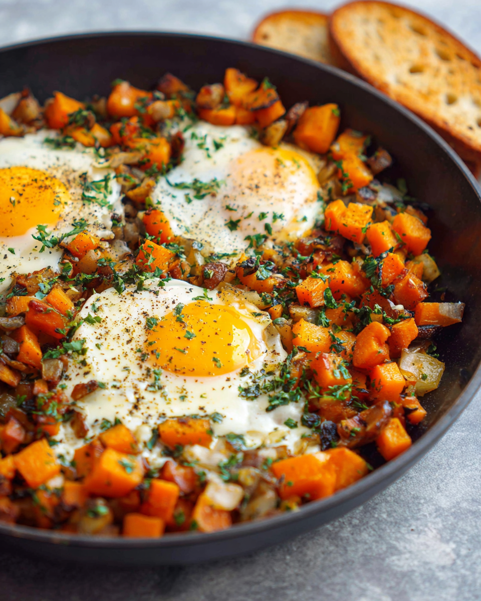 Butternut Squash Hash with Eggs