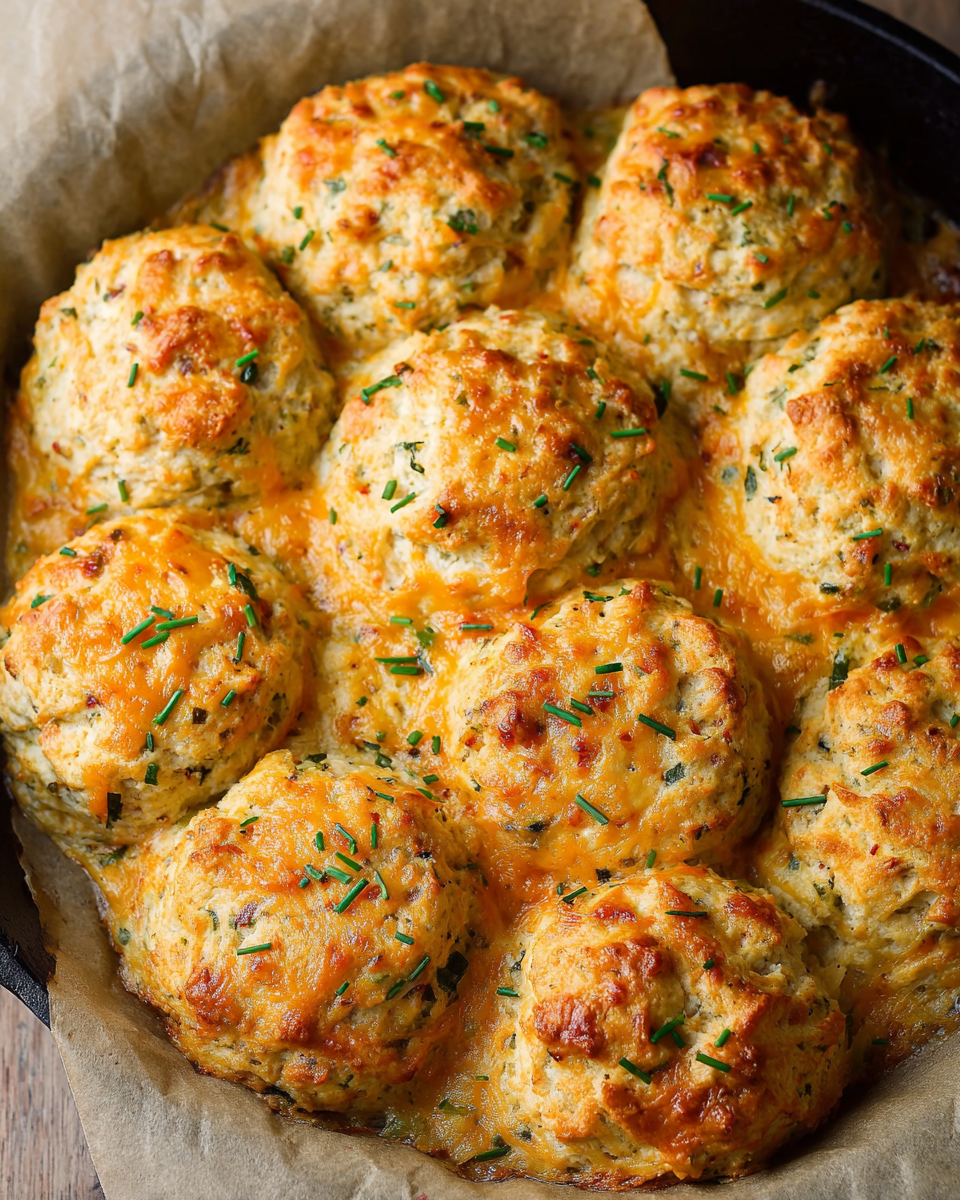 Cheddar Chive Drop Biscuits