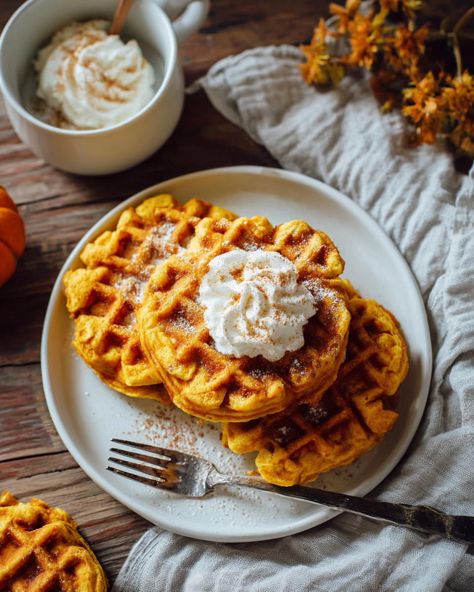 Jack-O’-Lantern Waffles