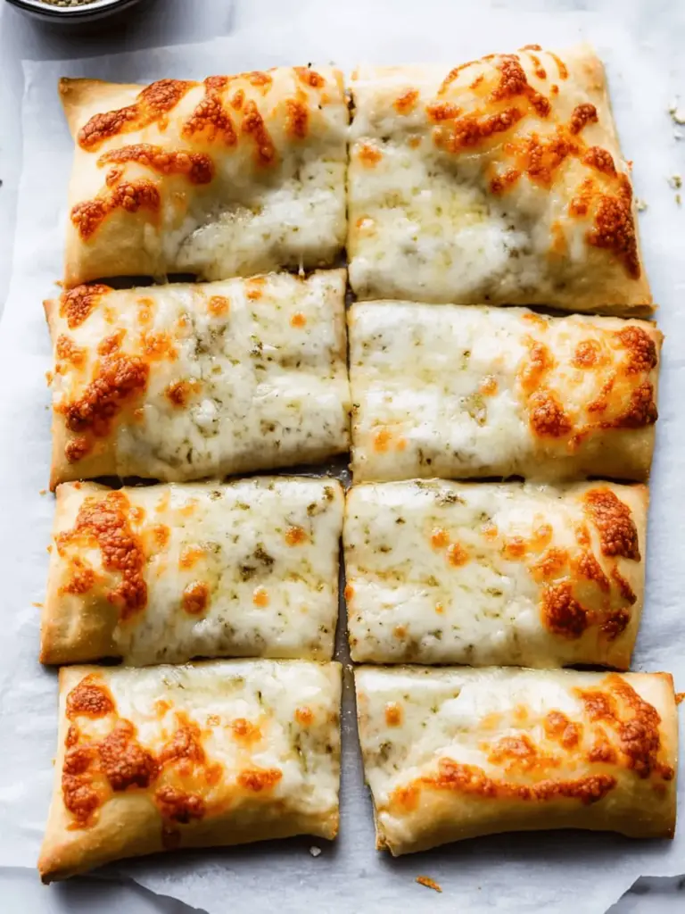 Cheesy Breadsticks Made from Pizza Dough