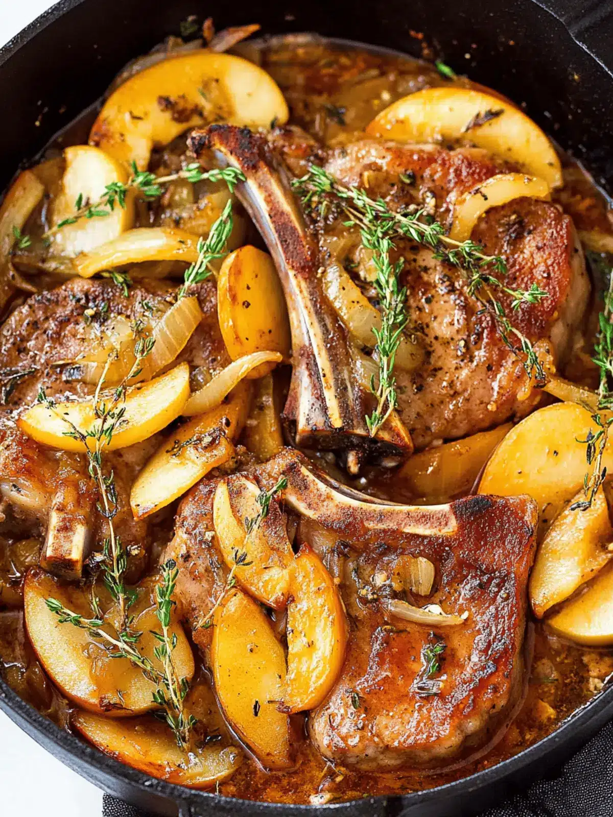 Pork Chops with Apples and Onions