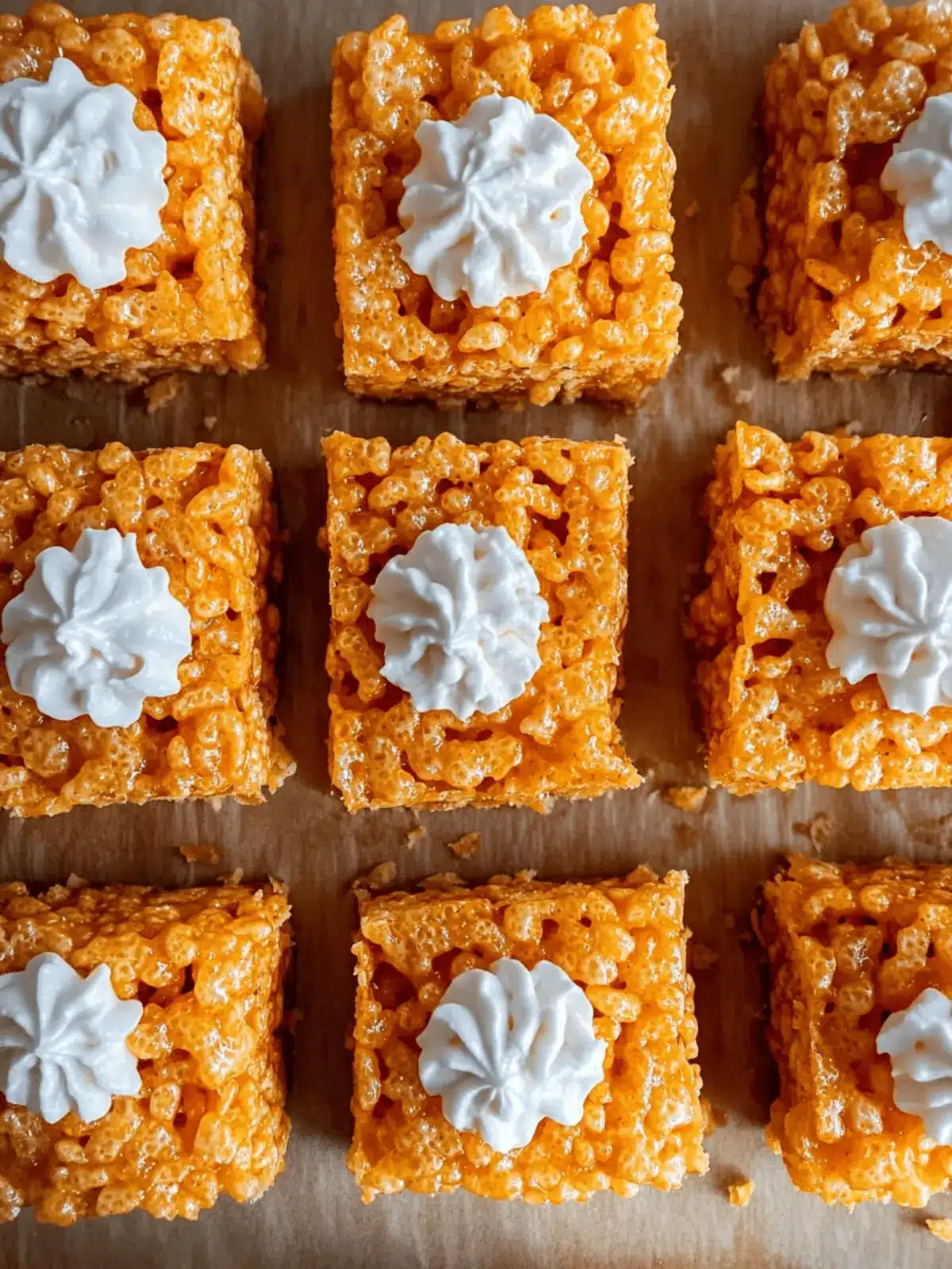 Pumpkin Pie Rice Krispie Treats
