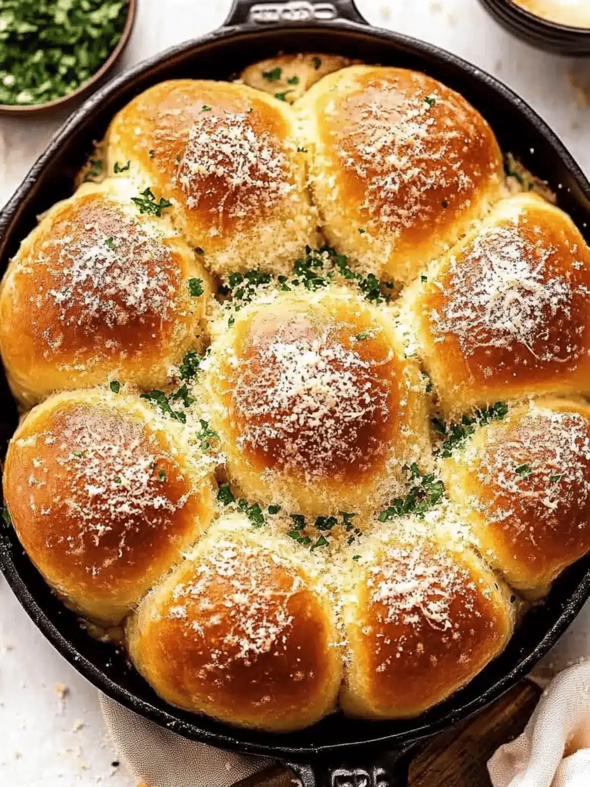 Buttery Soft Parmesan Pull-Apart Rolls