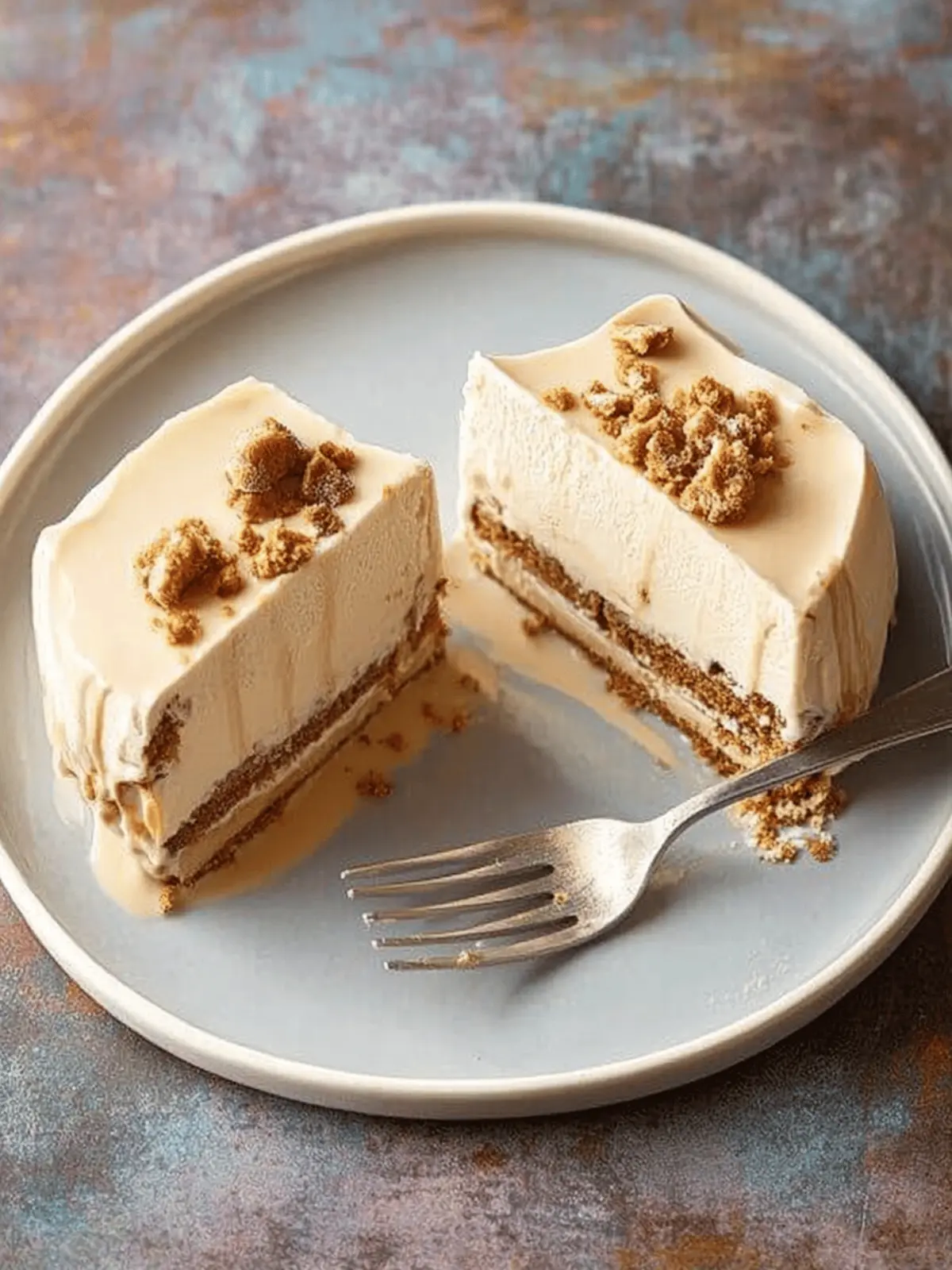 Pumpkin Spice Latte Ice Cream Cake