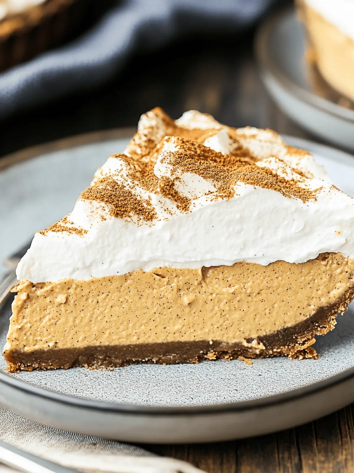 No Bake Pumpkin Mousse Pie