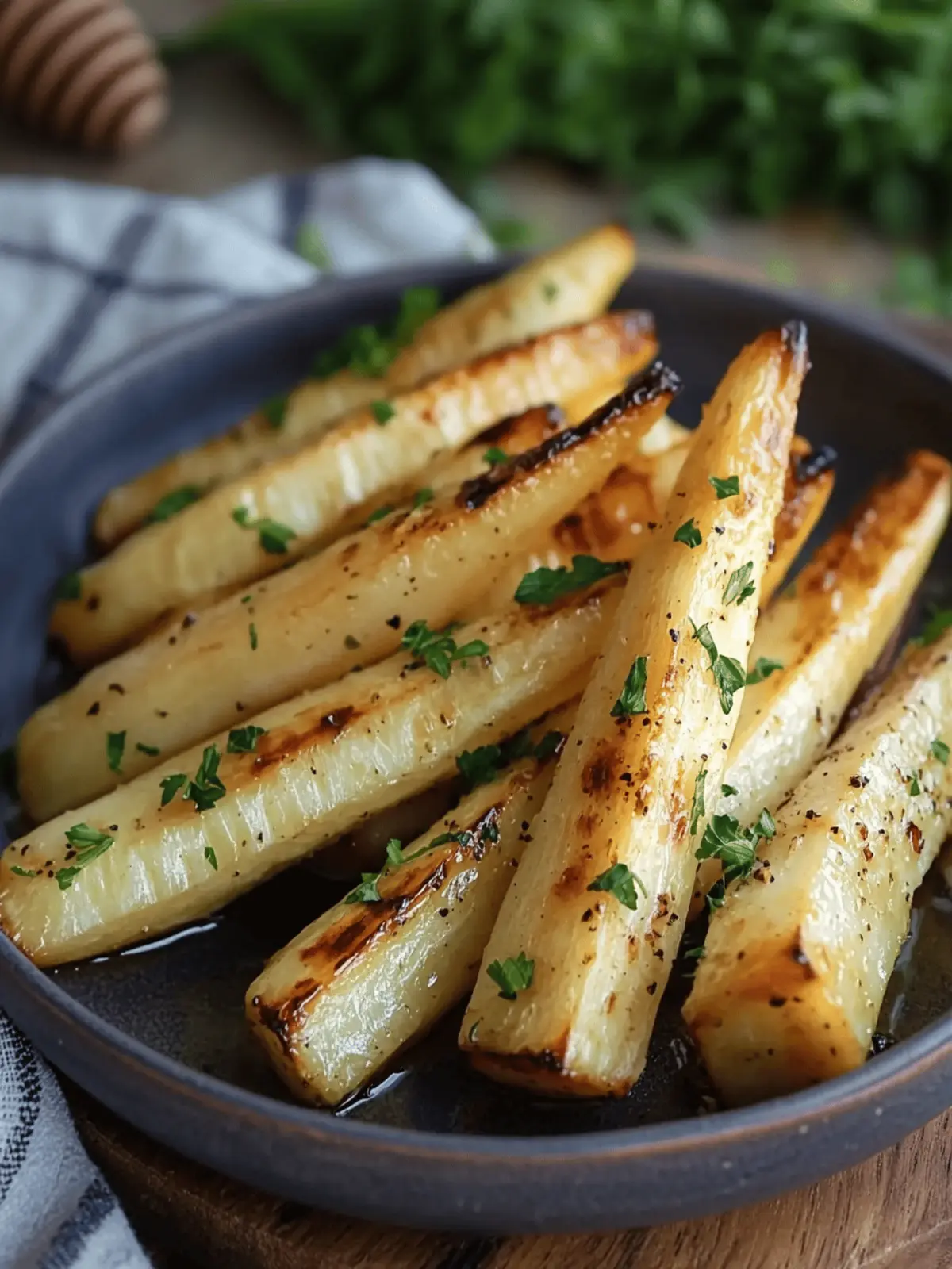 Honey Roasted Parsnips