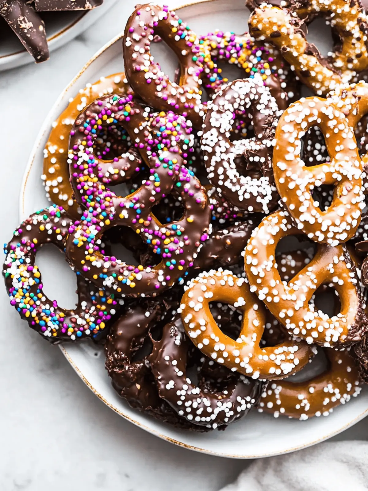 Chocolate Dipped Pretzels