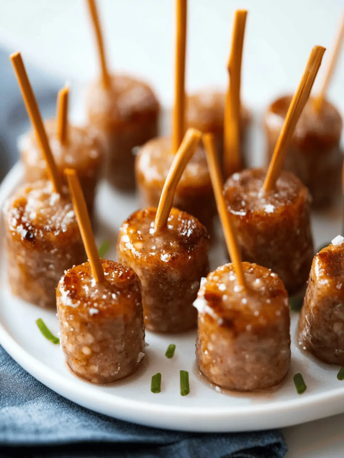 Maple Glazed Sausage Bites