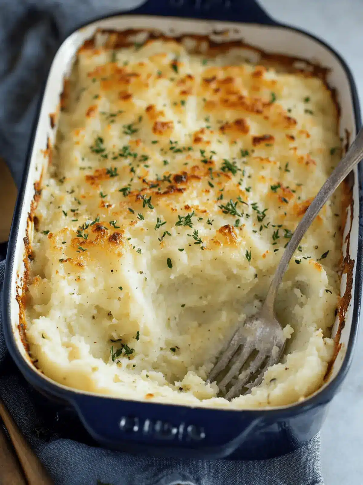 Baked Parmesan Mashed Potatoes