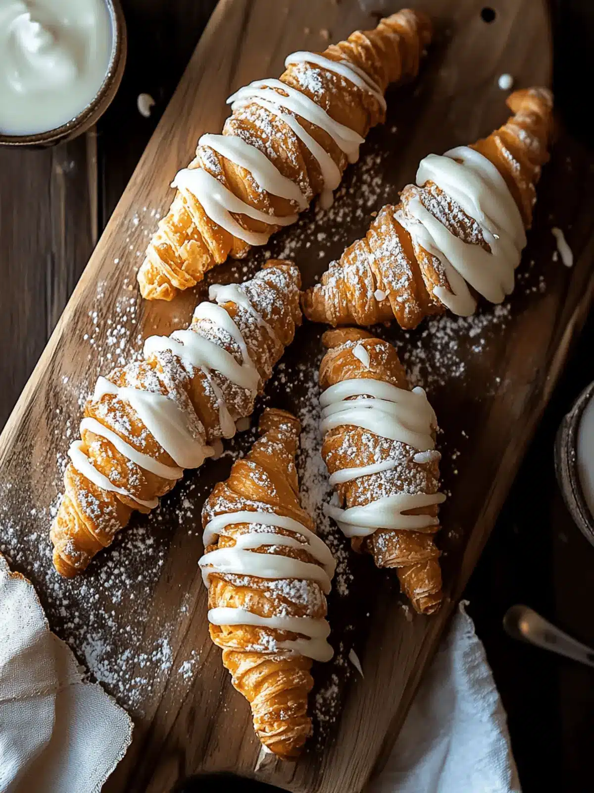 Pumpkin Cream Cheese Filled Cream Horns