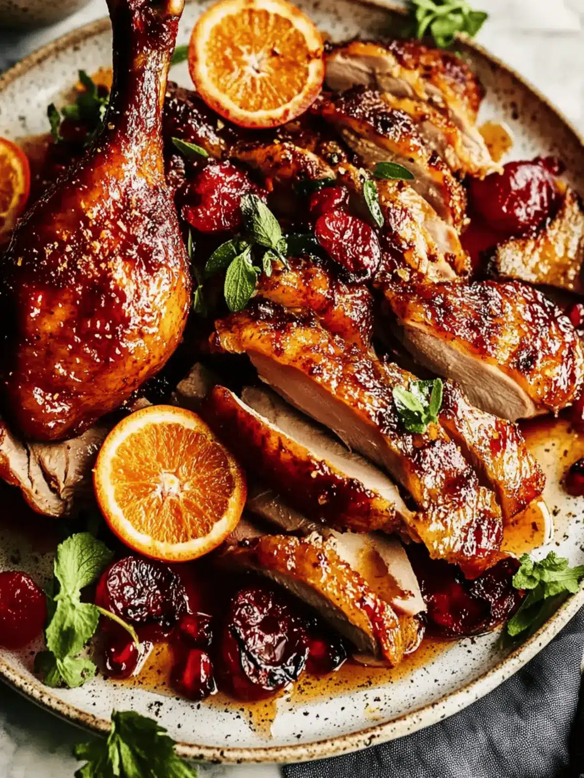 Orange-Maple Roast Duck