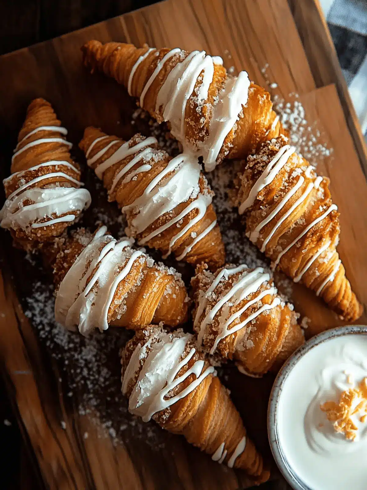 Pumpkin Cream Cheese Filled Cream Horns