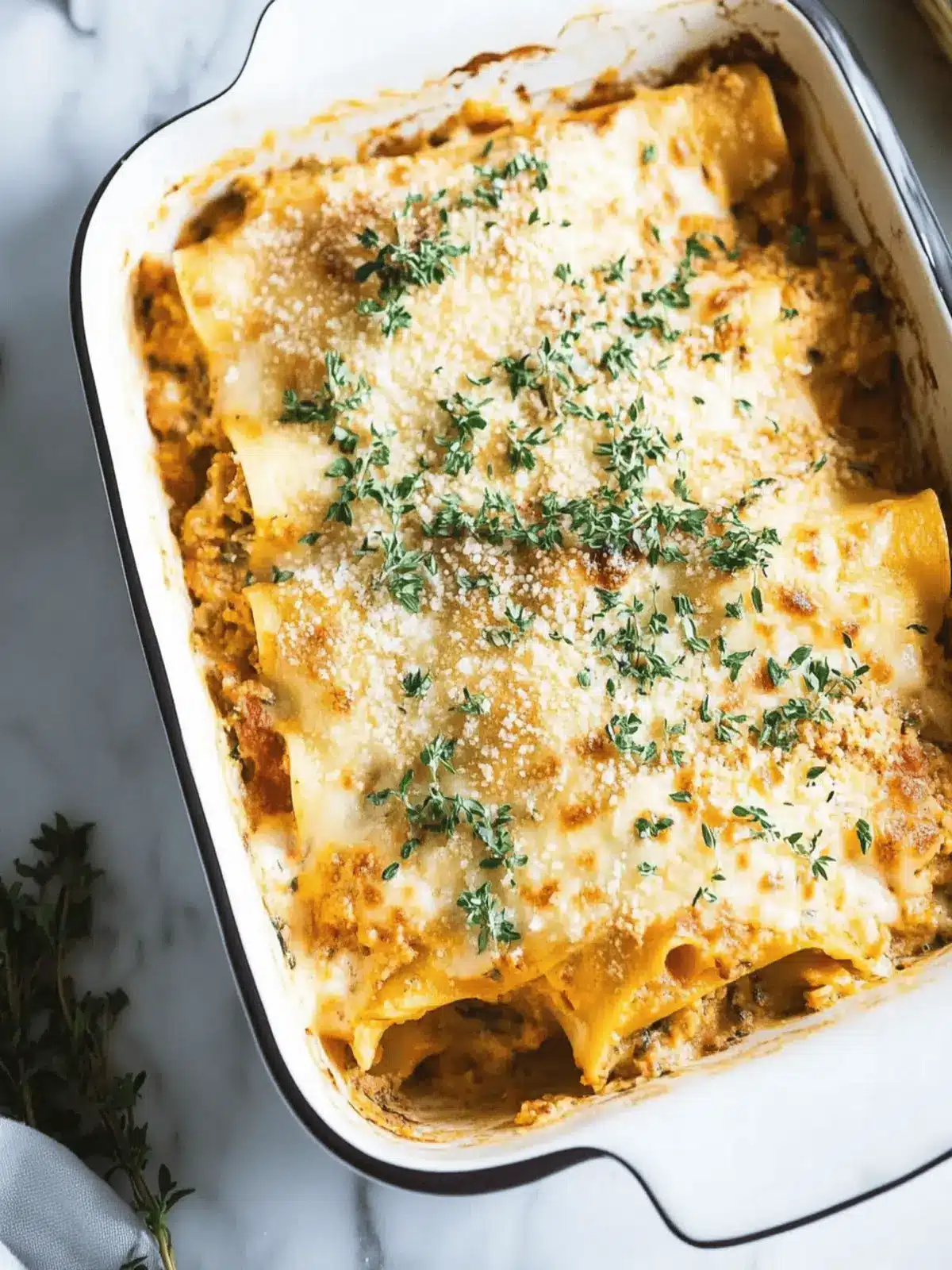 Pumpkin Lasagna Rolls