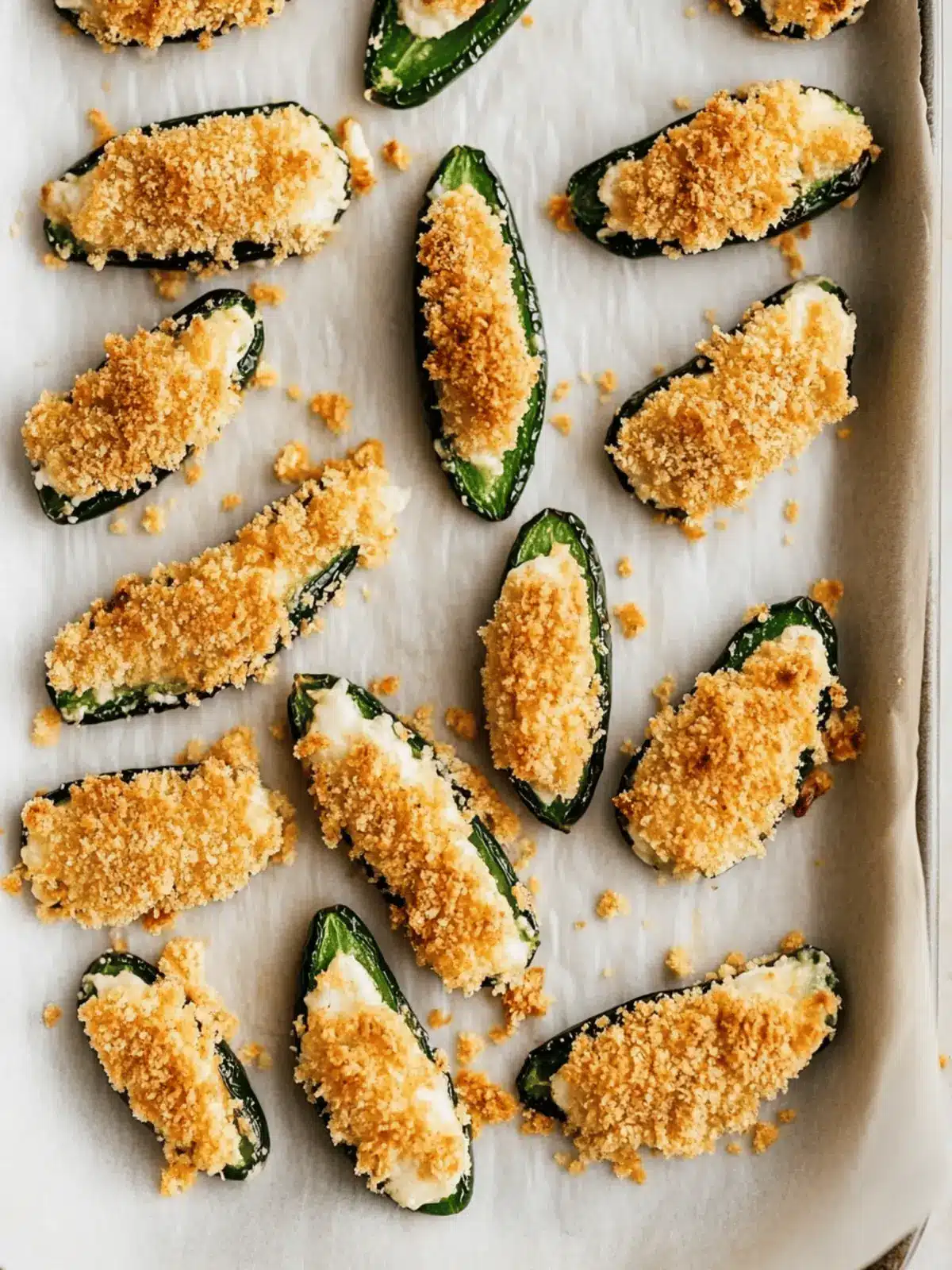 Tortilla Chip-Crusted Baked Jalapeño Poppers