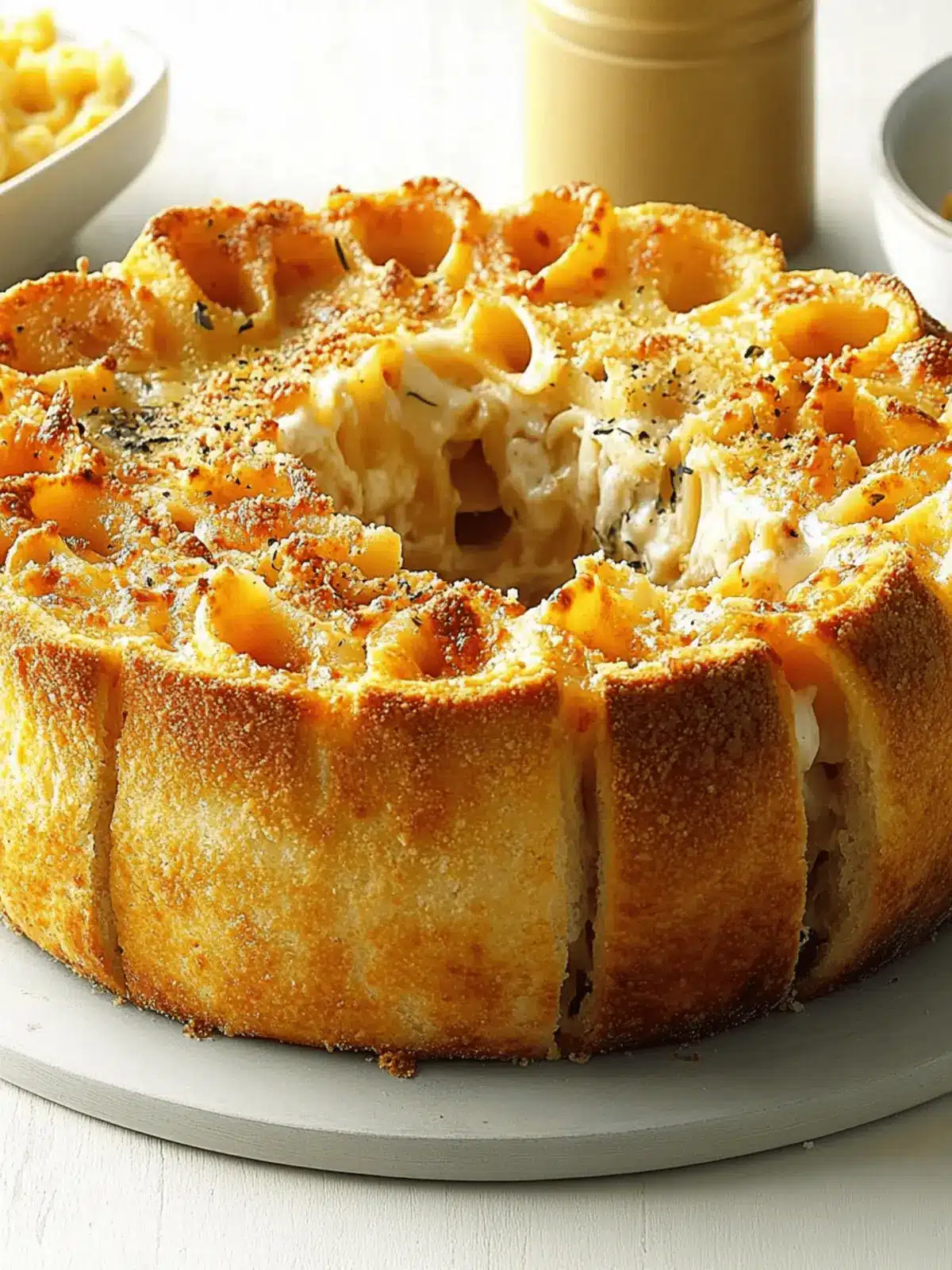 Garlic Bread Pasta Torte