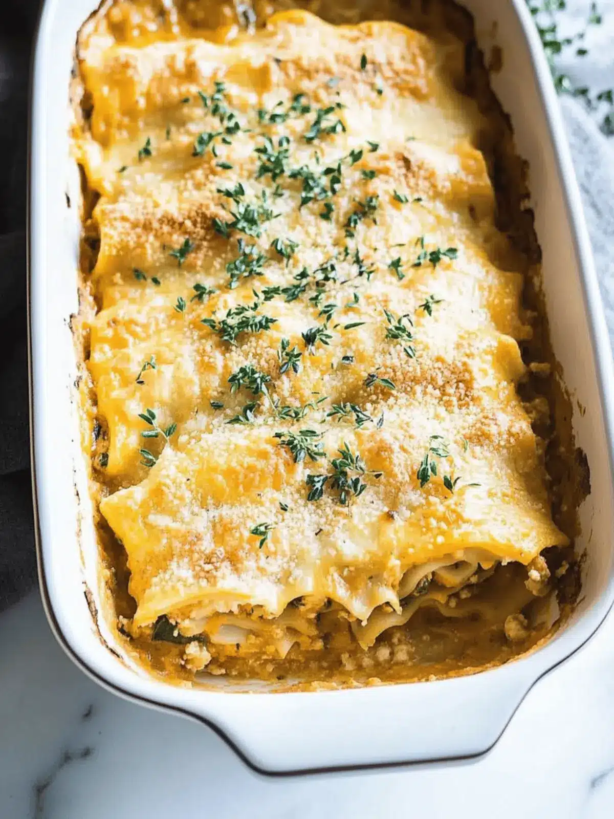 Pumpkin Lasagna Rolls