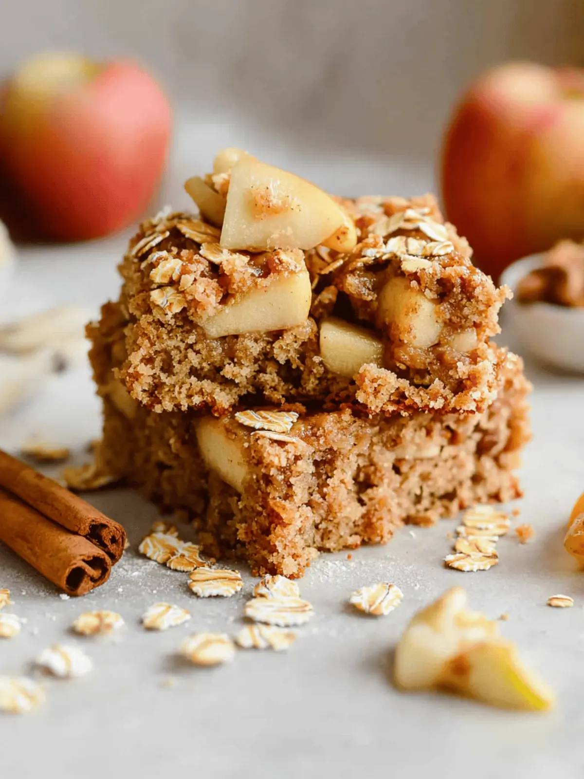 Apple Oat Breakfast Cake