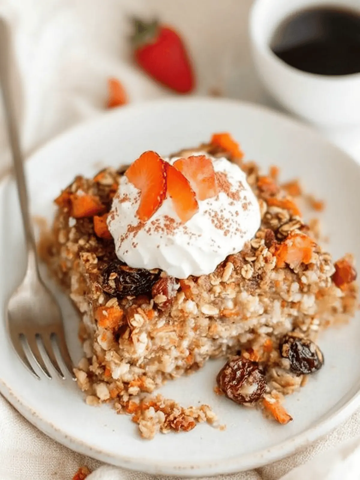 Carrot Cake Baked Oatmeal