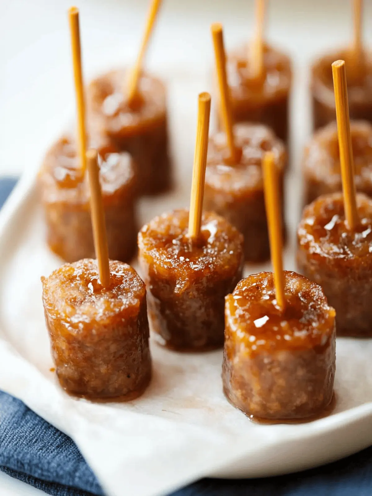 Maple Glazed Sausage Bites
