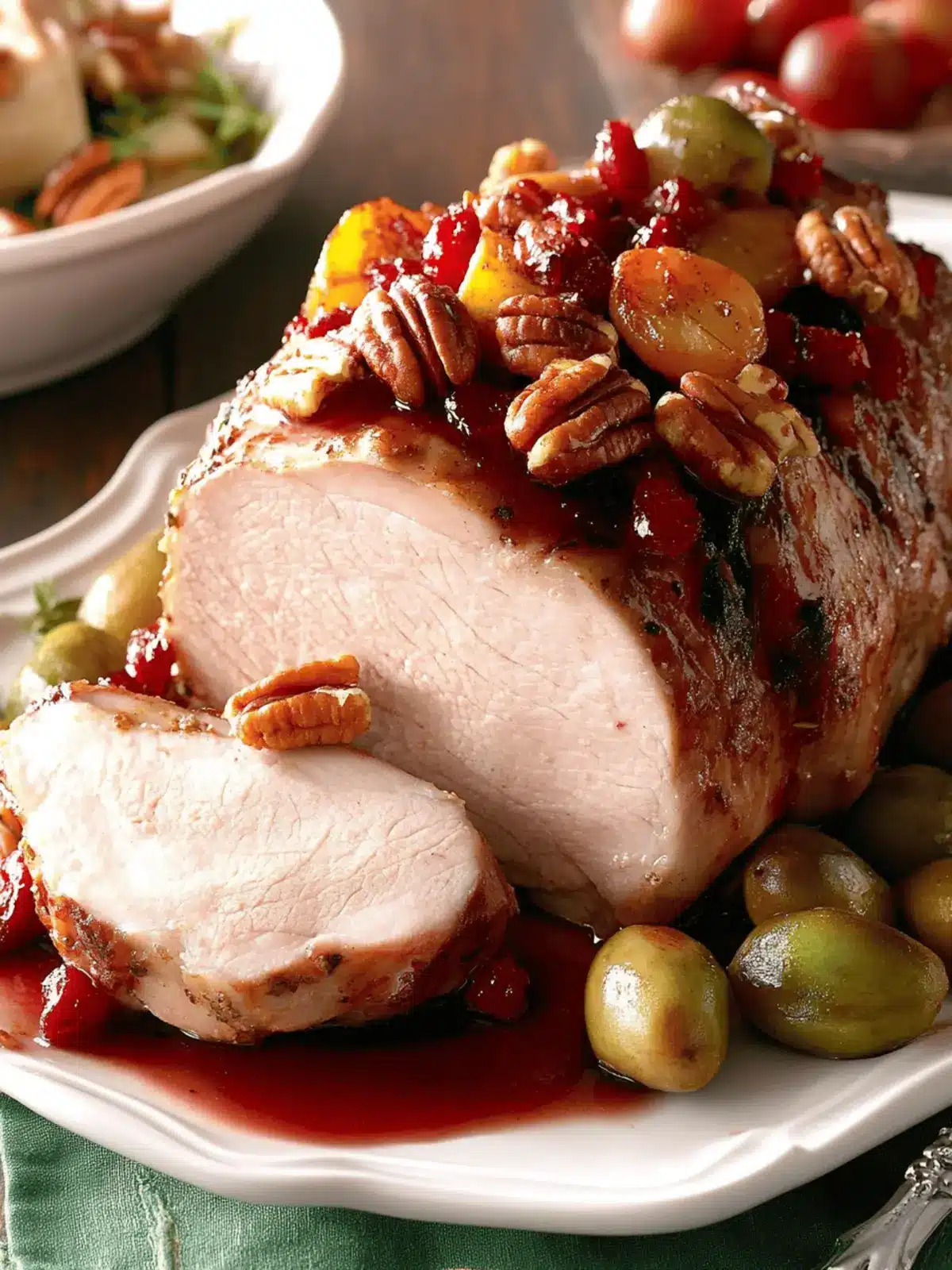 Fruit-Pecan Pork Roast