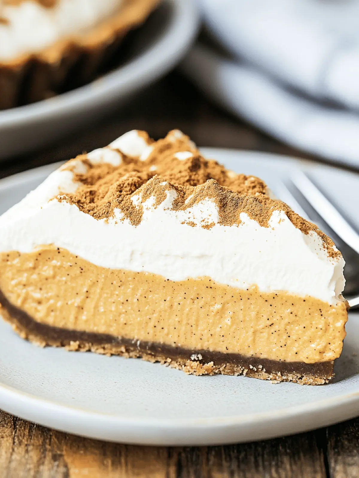 No Bake Pumpkin Mousse Pie