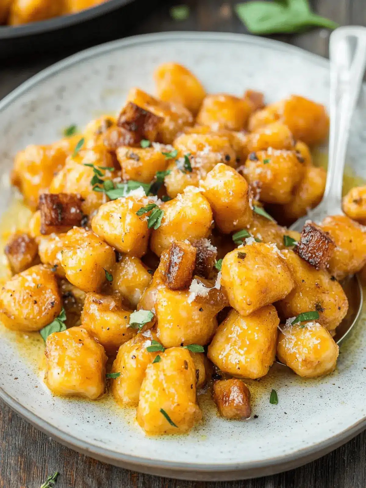 Pumpkin Gnocchi with Brown Butter Sauce