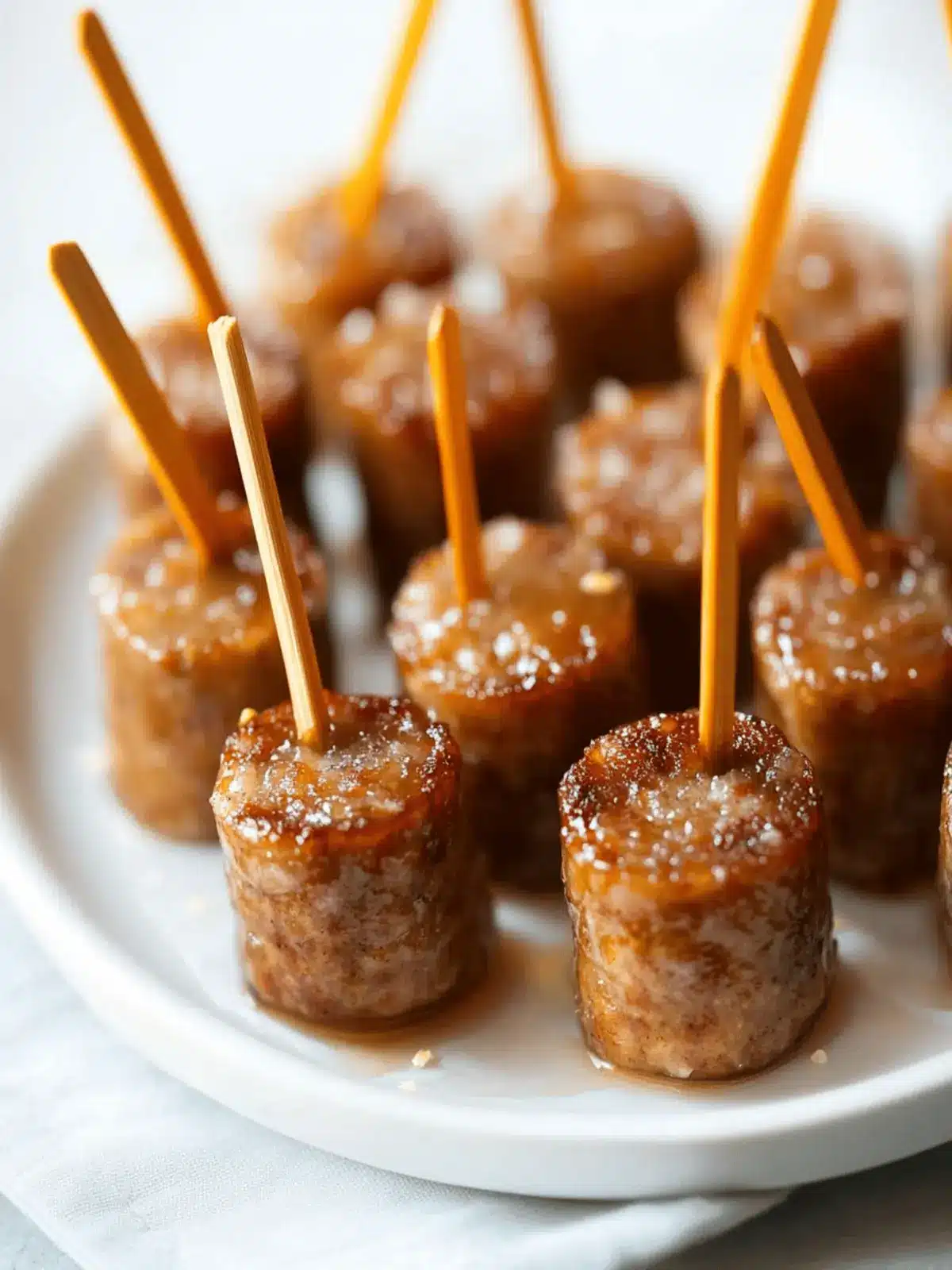 Maple Glazed Sausage Bites
