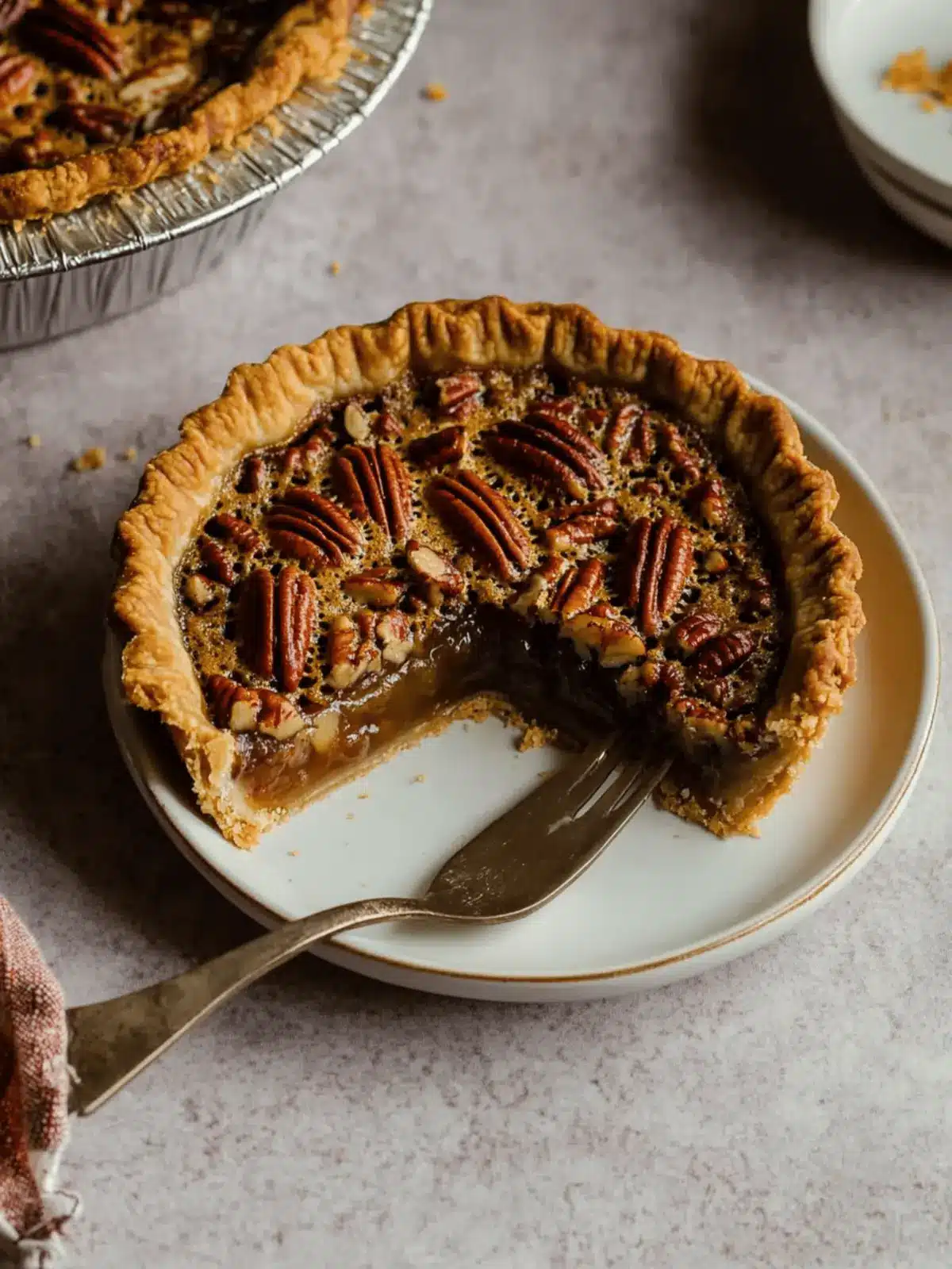 Maple Bourbon Pecan Pie in a Gluten-Free Crust