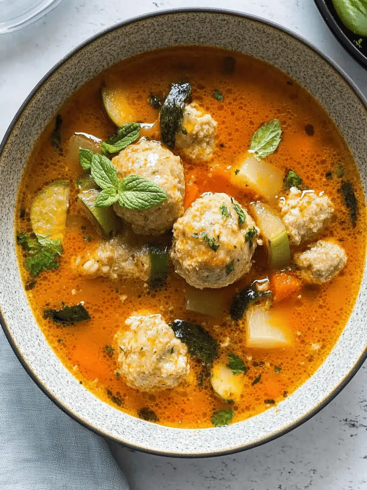 Albóndigas en caldo mexicanas