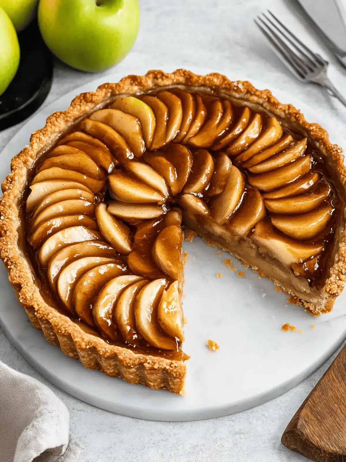 Toffee Apple Tart