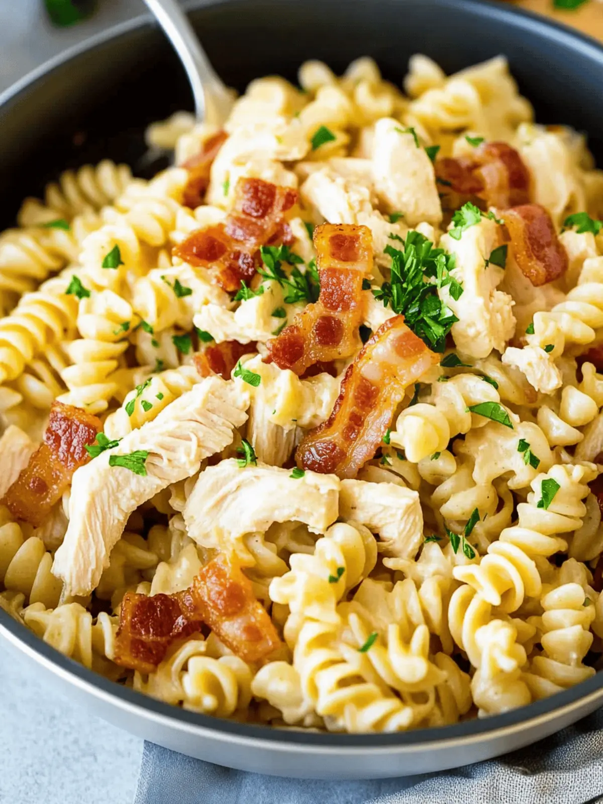 Chicken Bacon Ranch Pasta