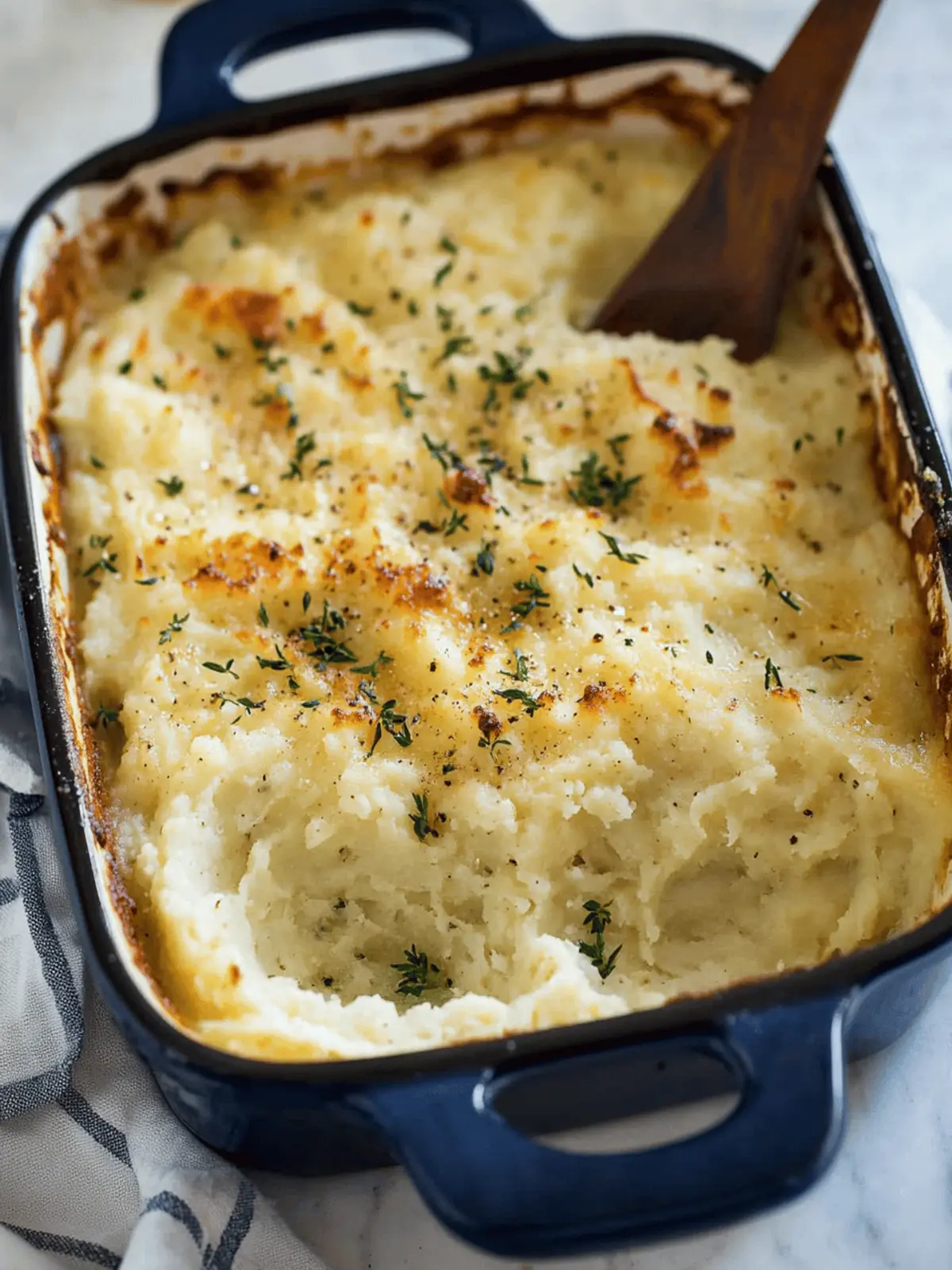 Baked Parmesan Mashed Potatoes