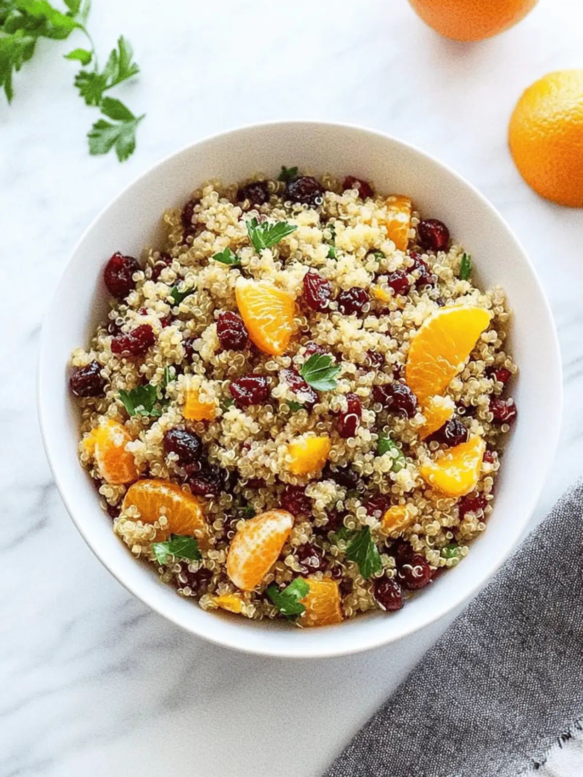 Orange Cranberry Quinoa Salad