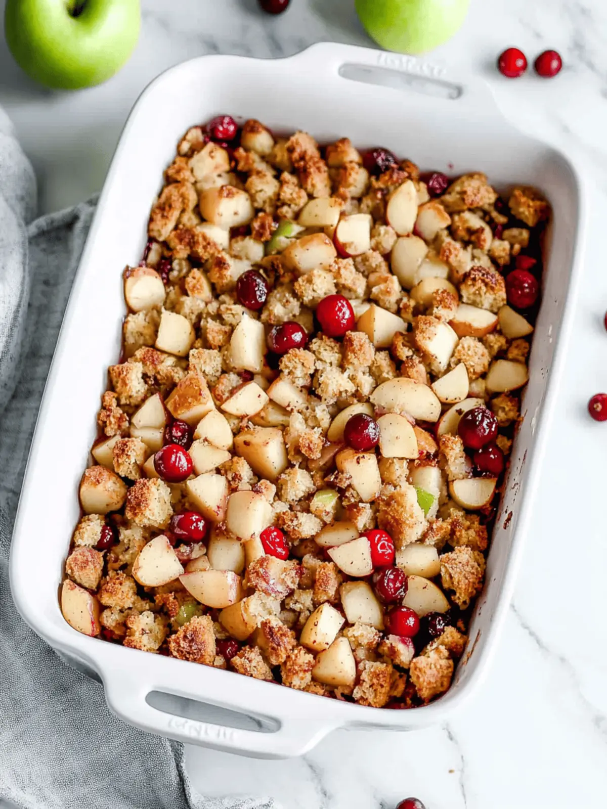 Apple Cranberry Walnut Stuffing