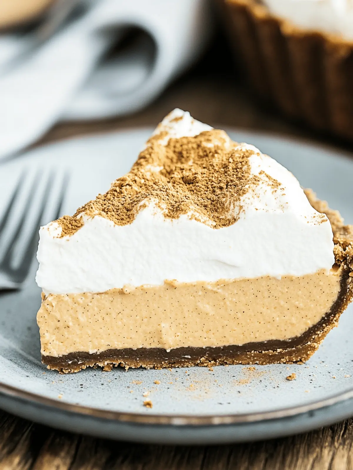 No Bake Pumpkin Mousse Pie