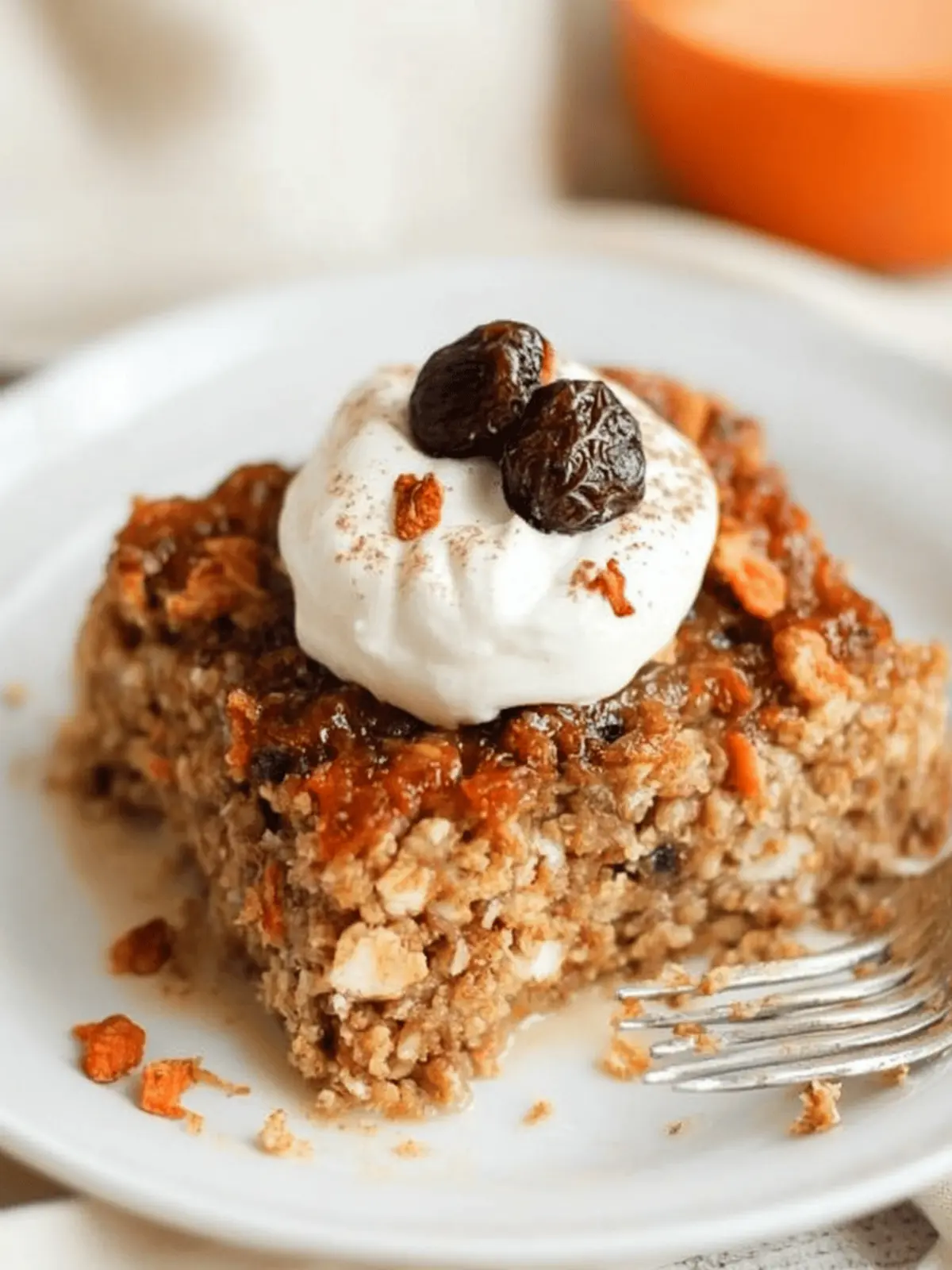 Carrot Cake Baked Oatmeal