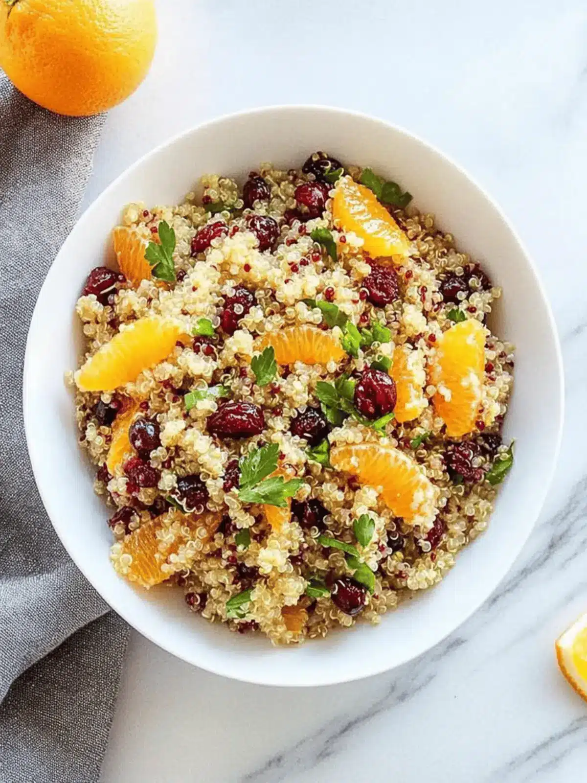 Orange Cranberry Quinoa Salad